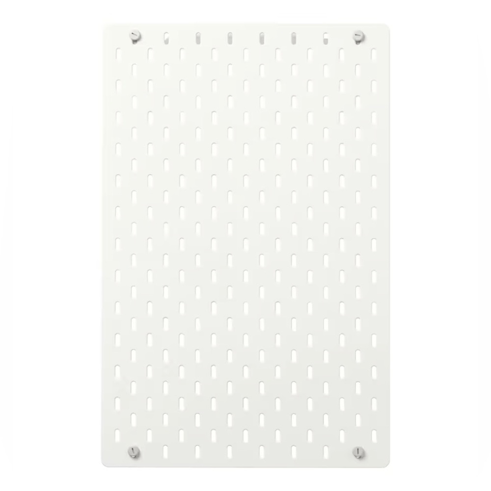 SKÅDIS 14 1/4x22 “ IKEA Pegboard with Tray & 2 Hooks
